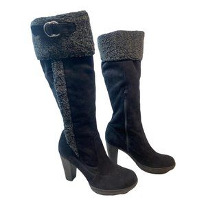 Naturalizer Black‎ with Gray Flax Fur Tirm